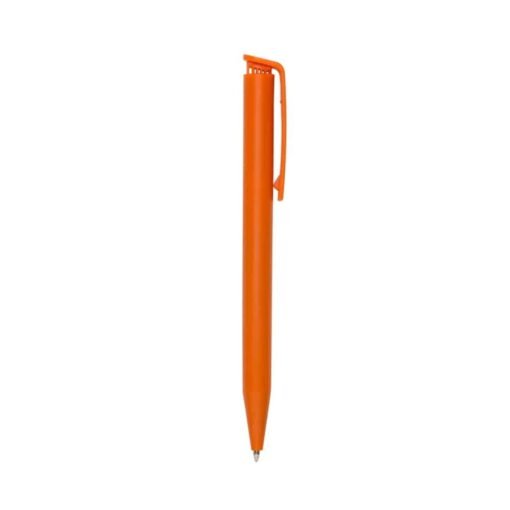 CANETA PLÁSTICA LEITOSA  SPX-13630 NA COR LARANJA