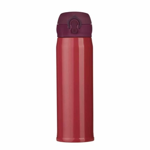 GARRAFA TÉRMICA INOX 400ML SPX-02111C NA COR VERMELHO