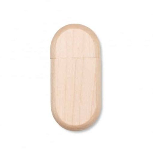 PEN DRIVE ECOLÓGICO OVAL 8GB SPX-053-8GB NA COR MADEIRA