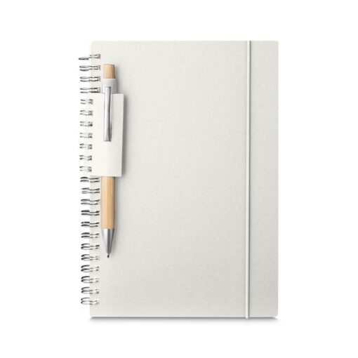 CADERNO A5 PAPEL RECICLADO SPX-15077 NA COR BRANCO