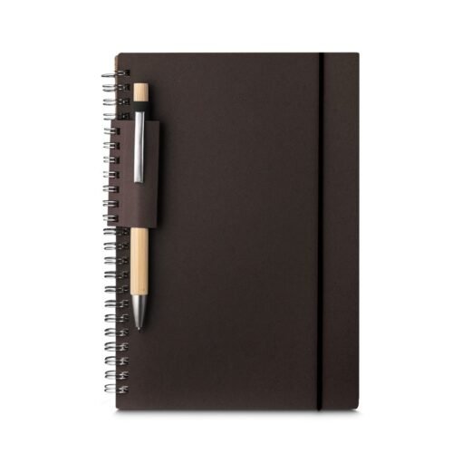 CADERNO DE ANOTAÇÕES RECICLADO SPX-15077 NA COR PRETO