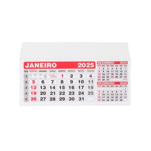 FOLHINHA CALENDARIO  SPX-12658 NA COR BRANCO