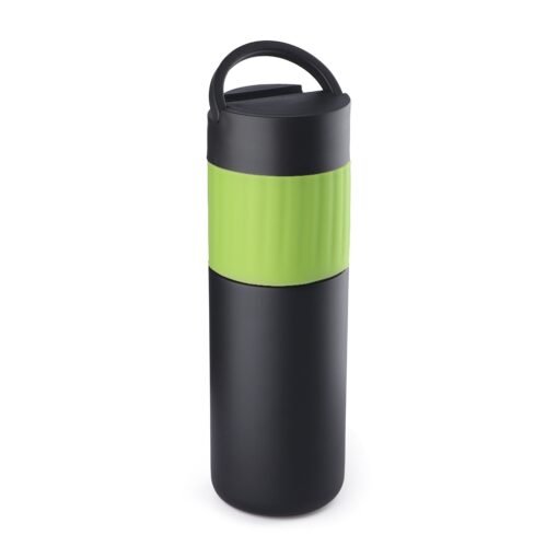 GARRAFA TÉRMICA SUPORTE PARA CELULAR 500 ML SPX-14786 NA COR PRETO