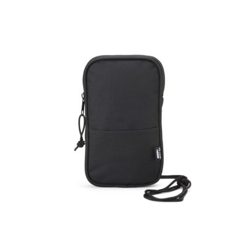 MINI BOLSA TRANSVERSAL DE RPET SPX-08064 NA COR PRETO