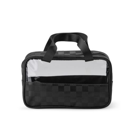 NECESSAIRE PVC IMPERMEÁVEL SPX-18812 NA COR PRETO